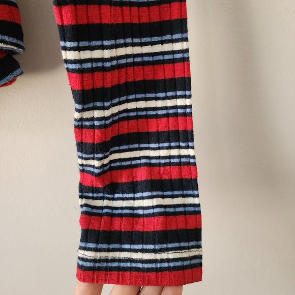 Free People Always With Me Striped Wrap Long Sleeve Top Size‎ Medium - Picture 5 of 10